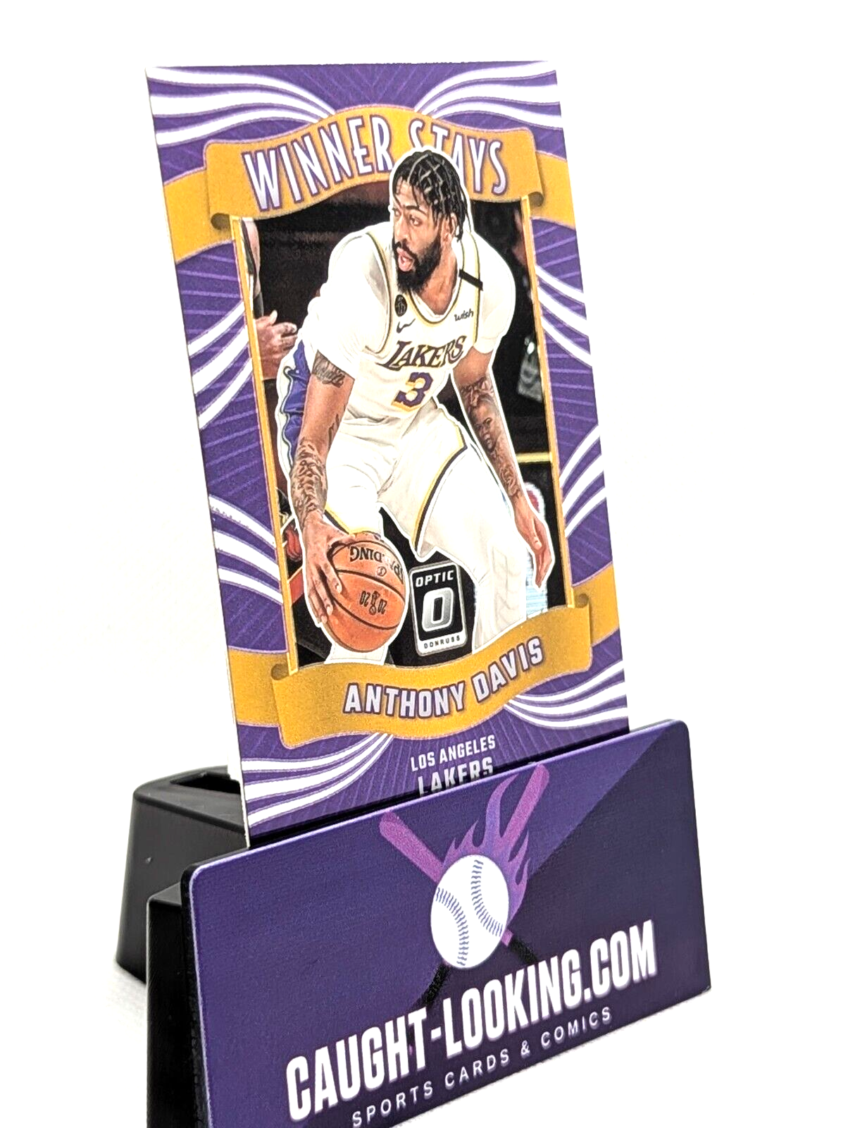 2023-24 Panini Donruss Optic - Winner Stays Purple Prizm #19 Anthony Davis