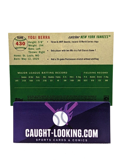 Yogi Berra - 2023 Topps Chrome Platinum Anniversary #430 NY Yankees