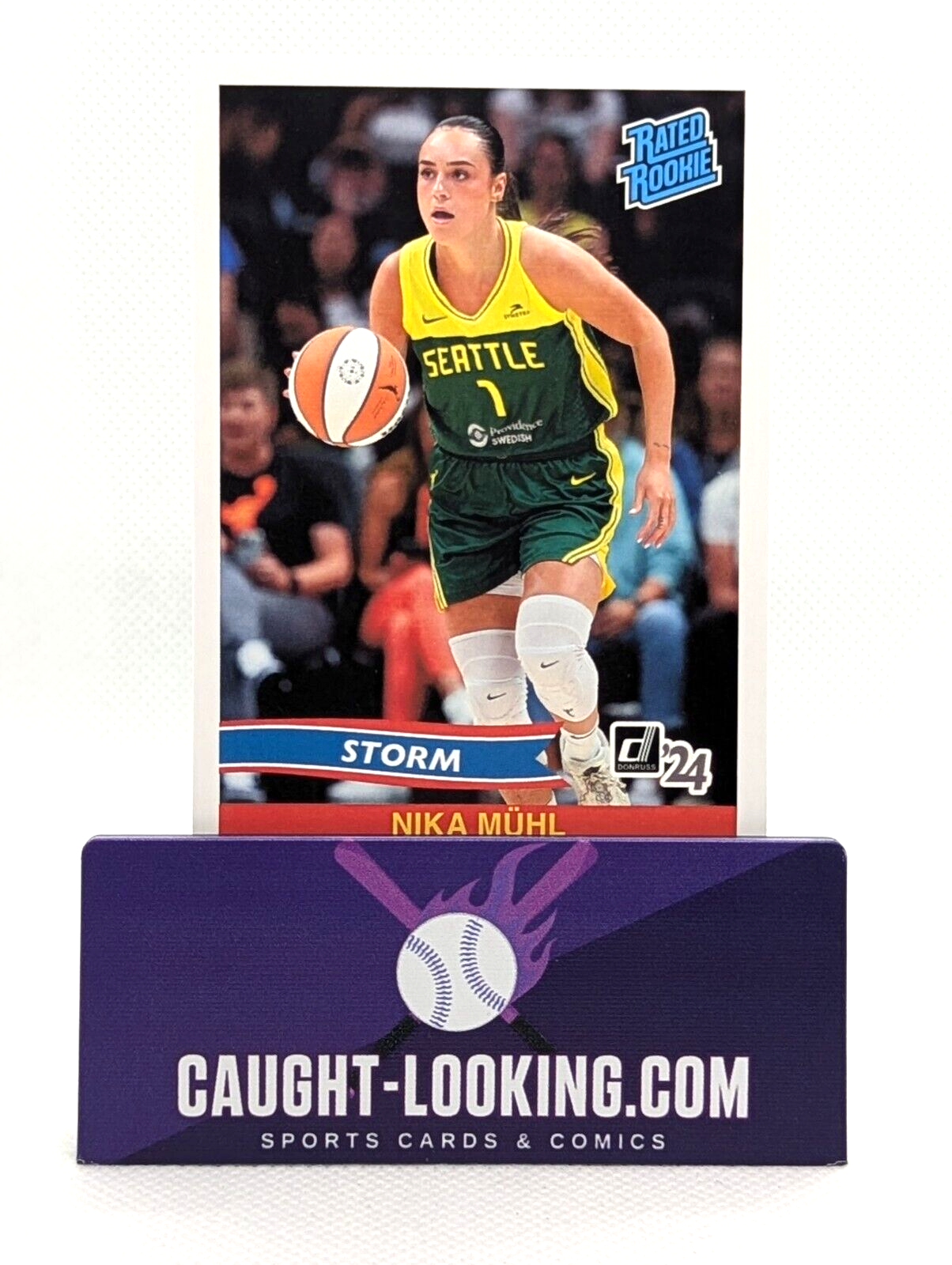 Nike Muhl - 2024 Instant WNBA Donruss Rated Rookie Retro Card #RRR-9 RC Storm