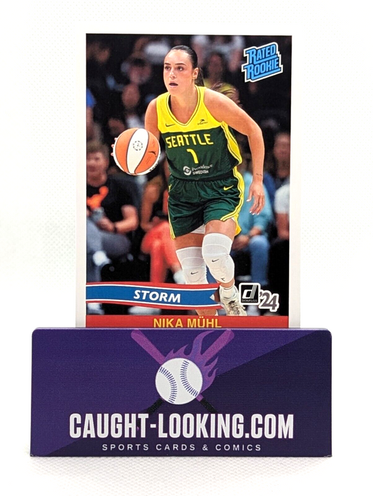 Nike Muhl - 2024 Instant WNBA Donruss Rated Rookie Retro Card #RRR-9 RC Storm