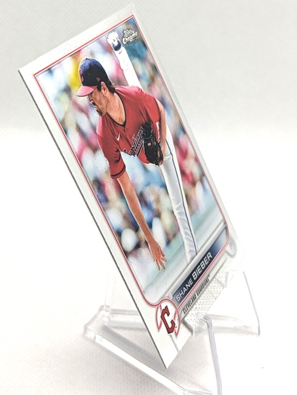 2022 Topps Chrome Shane Bieber Baseball Card #208 - Buy It Now with FREE SHIPPIN
