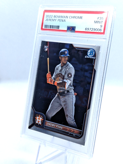 Jeremy Pena PSA 9 2022 Bowman Chrome Rookie #35 RC Rookie