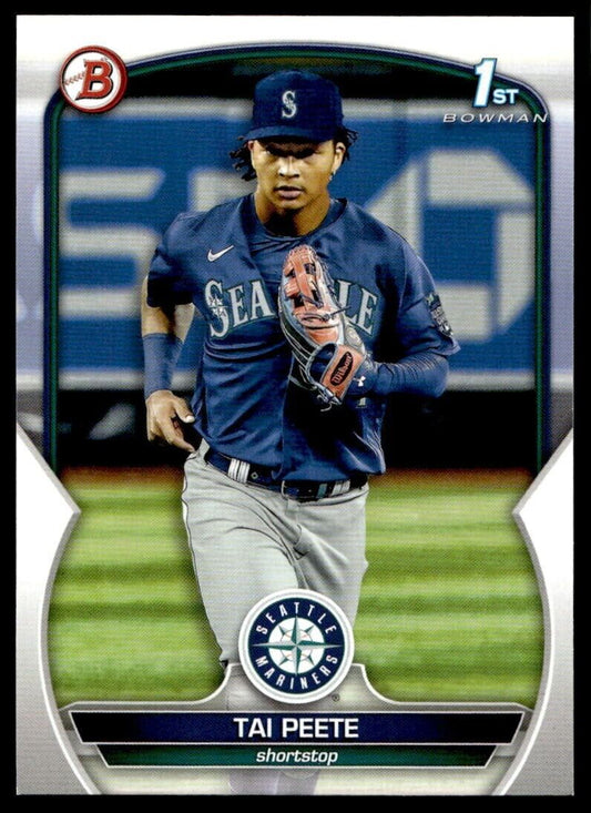 Tai Peete 2023 Bowman Draft #BD-28 Seattle Mariners Baseball Card 1st