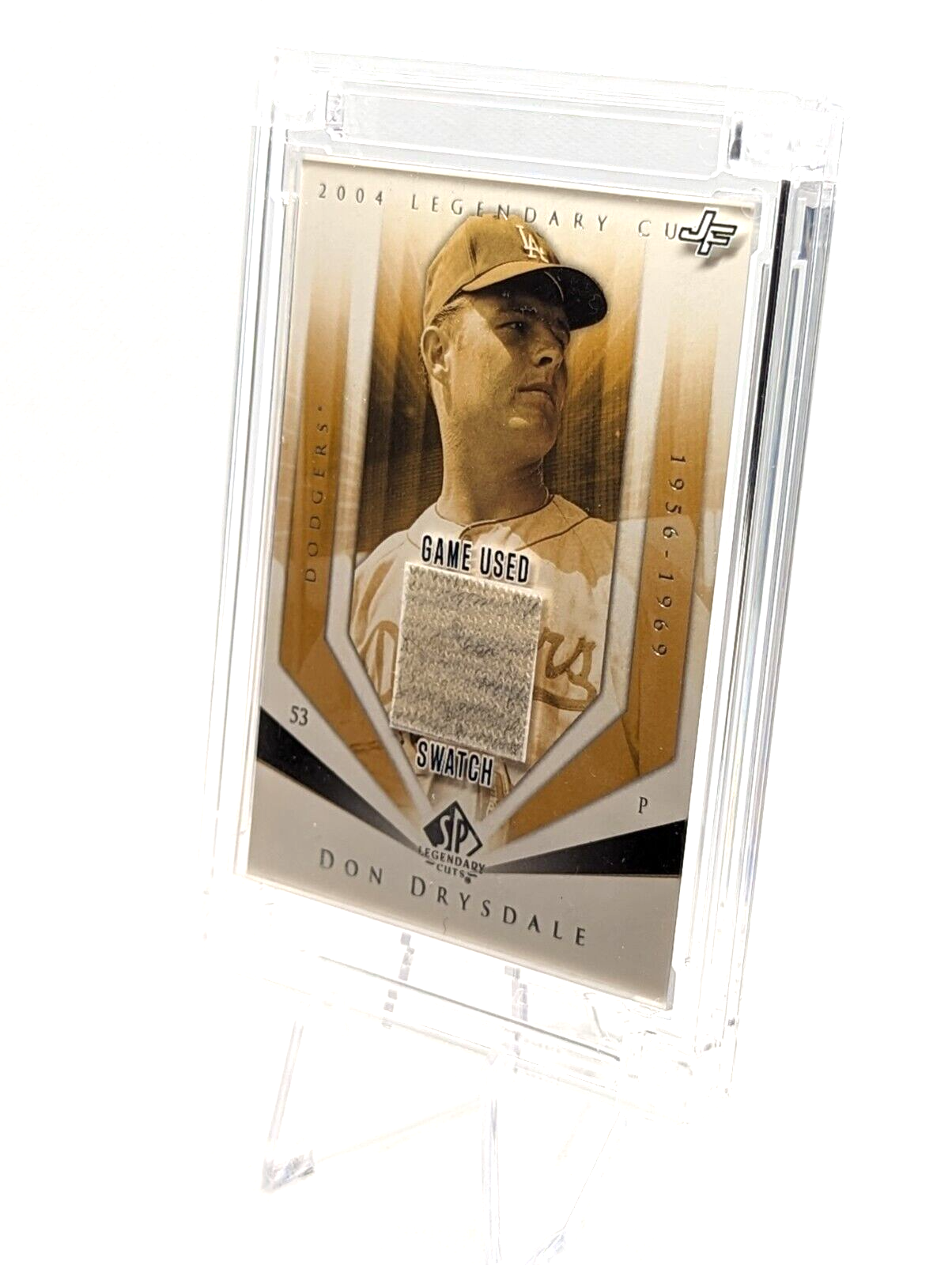 Don Drysdale #DD60 2022 Jersey Fusion Legendary Cuts Dodgers Game Used Swatch