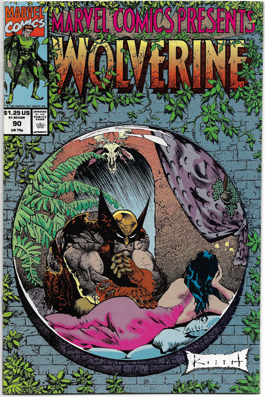 Marvel Comics Presents #90 - 1991 Marvel Comics Wolverine Ghost Rider