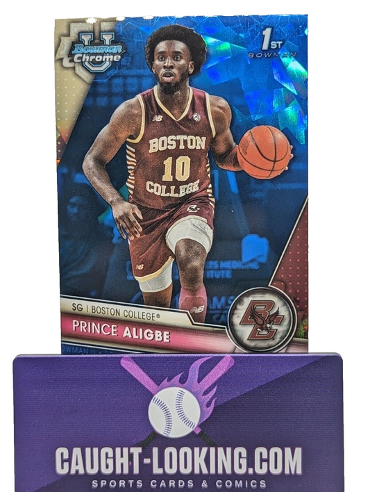 2023-24 Bowman Chrome U Sapphire Prince Aligbe #13 Boston College