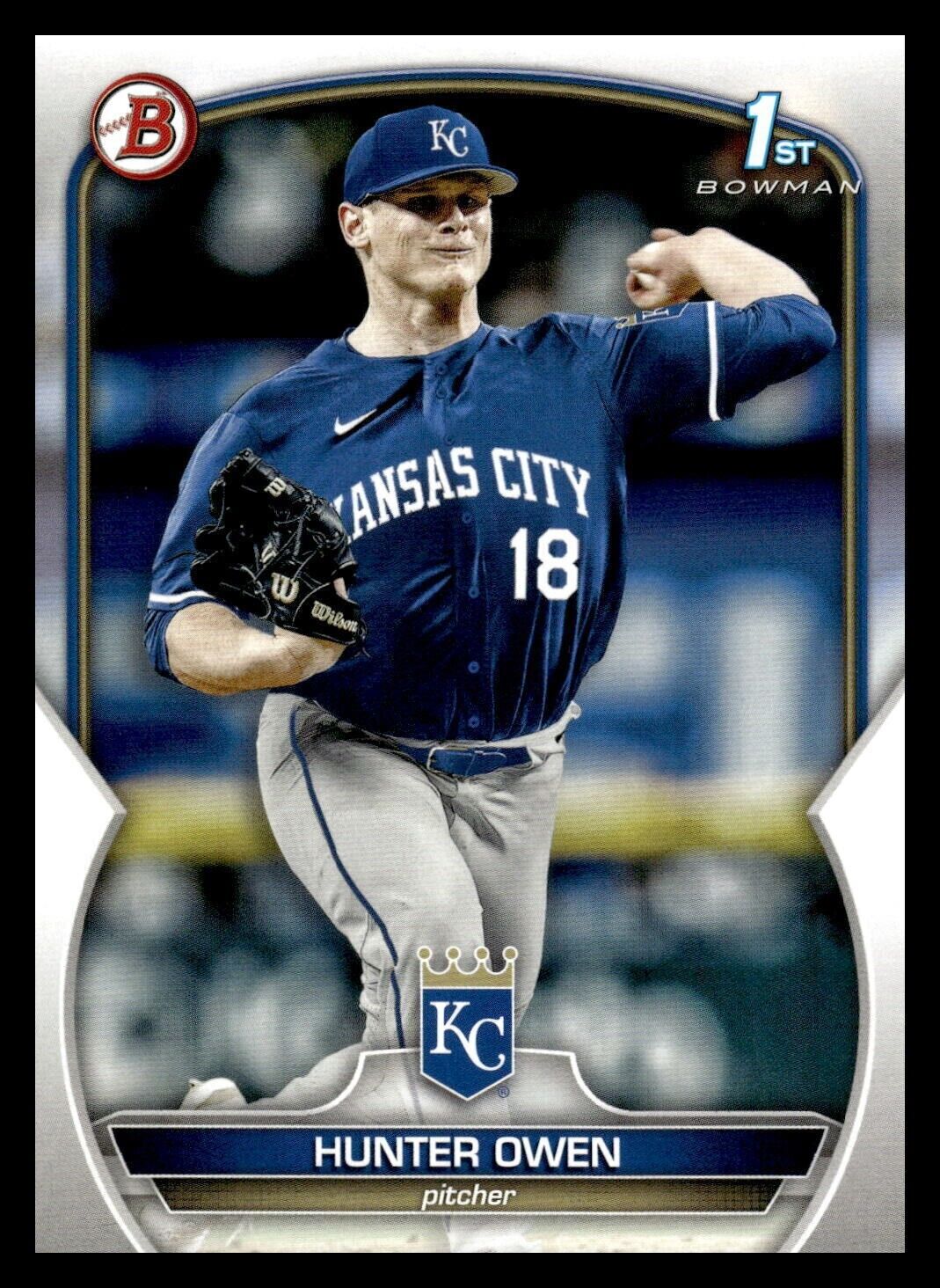 2023 Bowman Draft 1st  #BD-5 Hunter Owen Kansas City Royals Baseball Card