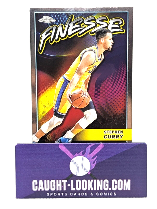 STEPHEN CURRY 2023-24 Topps Chrome FINESSE INSERT Warriors F-24