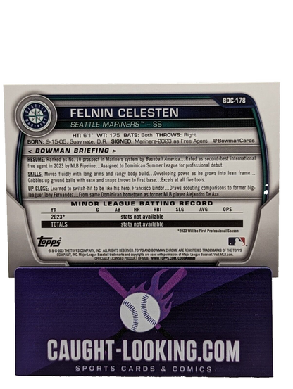Felnin Celesten - 2023 Bowman Draft Chrome #BDC-178