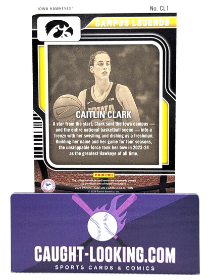 Caitlin Clark 2024 Caitlin Clark Collection #CL1 Contenders Campus Legends