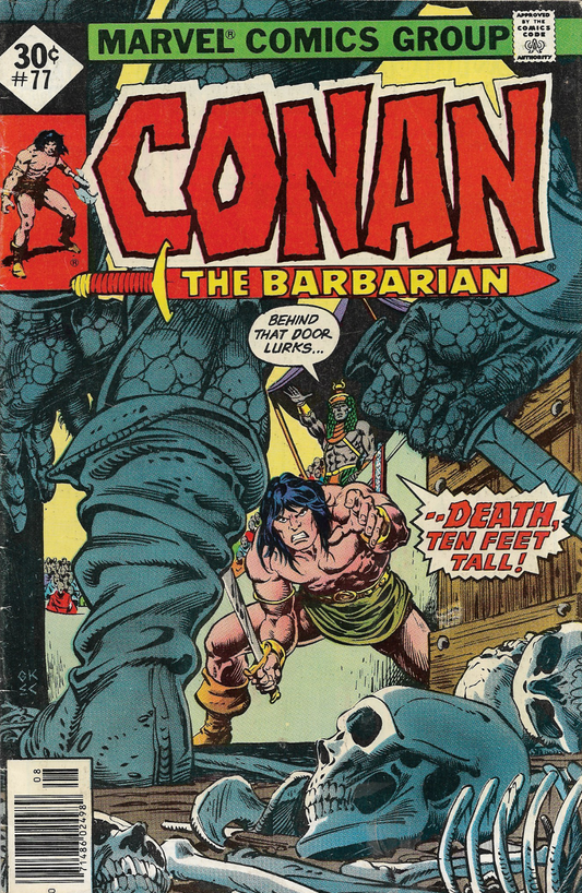 Conan The Barbarian #77 - 1977 Marvel Comic "When Giants Walk the Earth!"