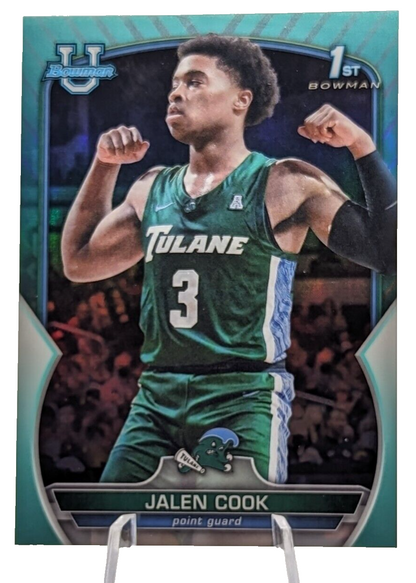 Jalen Cook [Aqua] /299 #25 2022 Bowman Chrome University 1st Bowman
