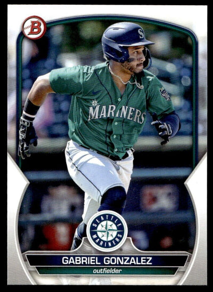 Gabriel Gonzalez 2023 Bowman Draft #BD-72 Seattle Mariners Prospect