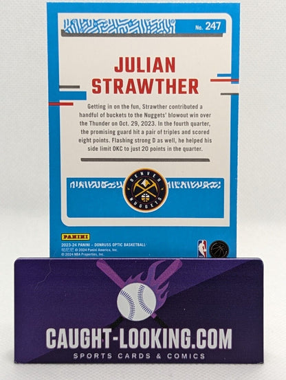 Julian Strawther #247 2023 Donruss Optic