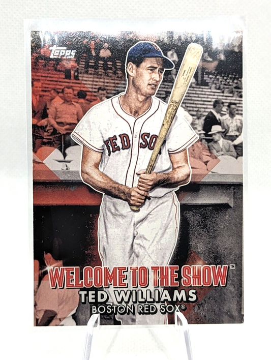 Ted Williams #WTTS-32 2022 Topps Series 1 WELCOME TO THE SHOW Insert | Red Sox