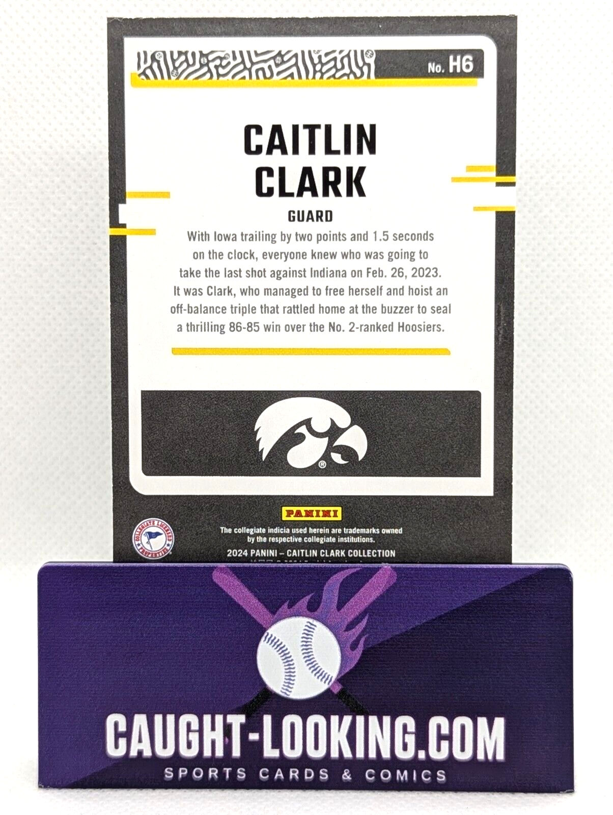 2024 Panini Caitlin Clark Collection - Highlights #H6 Caitlin Clark (RC)