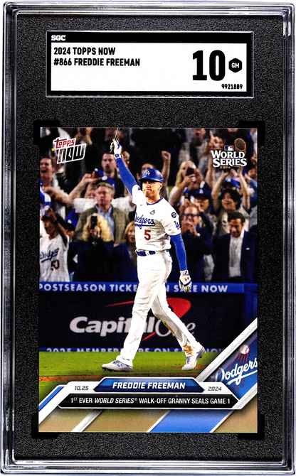 Freddie Freeman - 2024 Topps Now World Series Walk Off Grand Slam #866 - SGC 10