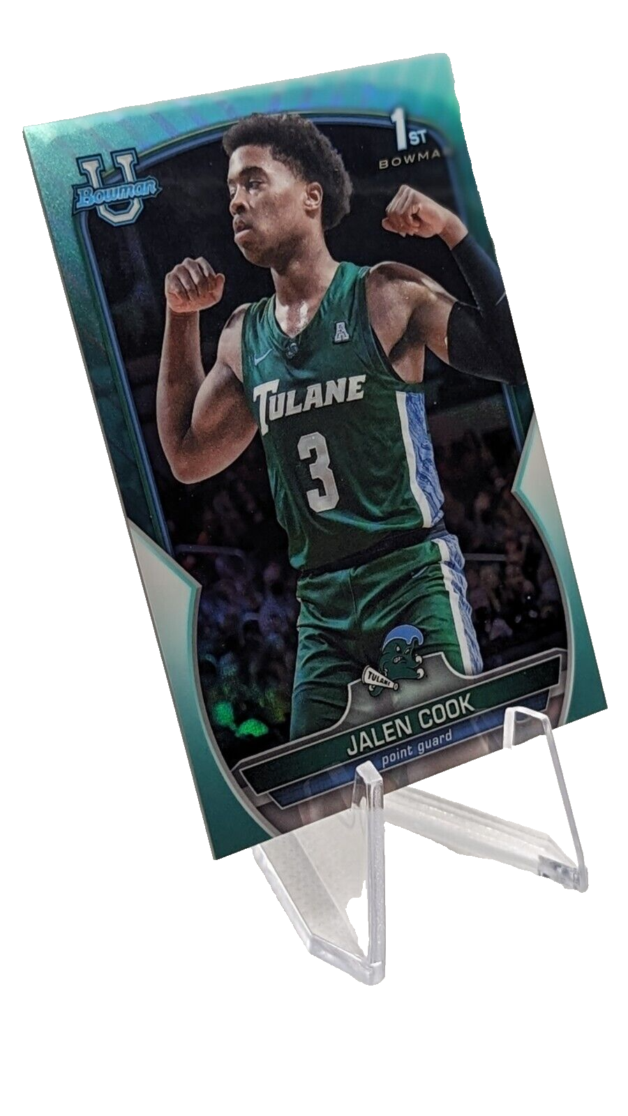 Jalen Cook [Aqua] /299 #25 2022 Bowman Chrome University 1st Bowman