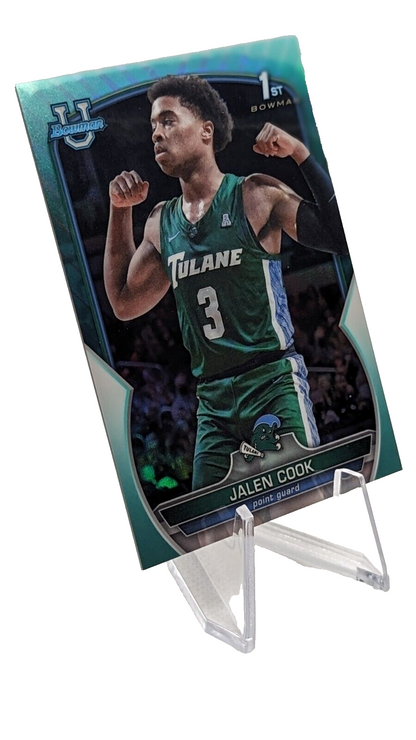 Jalen Cook [Aqua] /299 #25 2022 Bowman Chrome University 1st Bowman