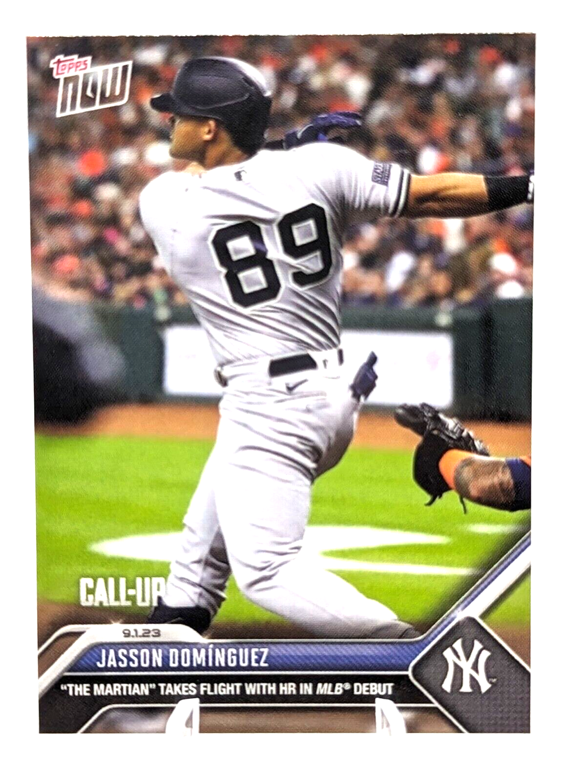 Jasson Domingues MLB Debut HR 2023 MLB TOPPS NOW Card 798