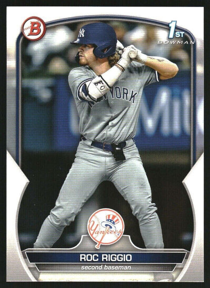 2023 Bowman Draft #BD30 Roc Riggio New York Yankees Prospect