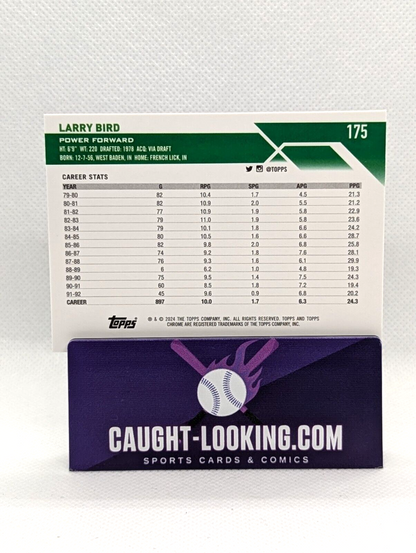 Larry Bird 2023-24 Topps Chrome Basketball #175 Boston Celtics