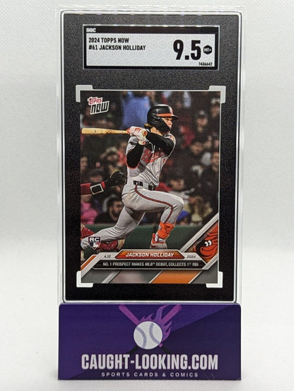 Jackson Holiday - 2024 Topps NOW #61 MLB Debut SGC 9.5