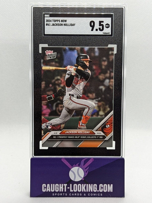 Jackson Holiday - 2024 Topps NOW #61 MLB Debut SGC 9.5