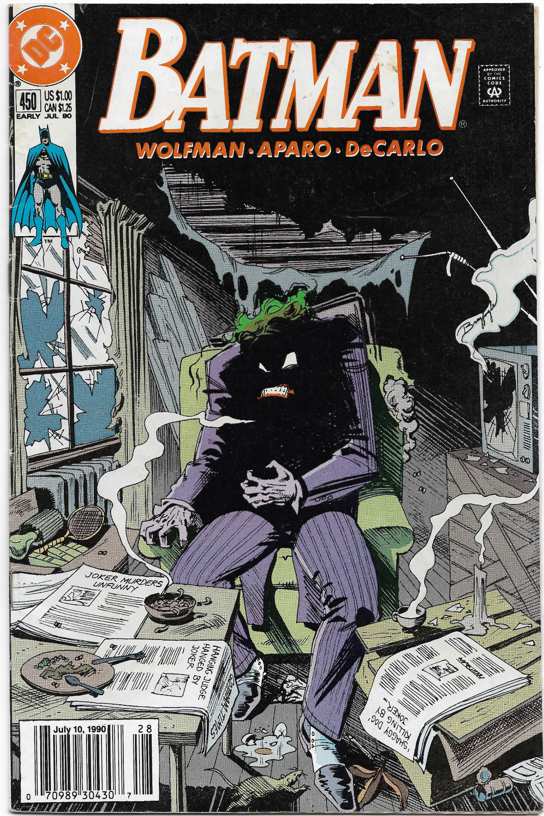 Batman #450 - 1990 DC Comics 1st Appearance of Curtis Base