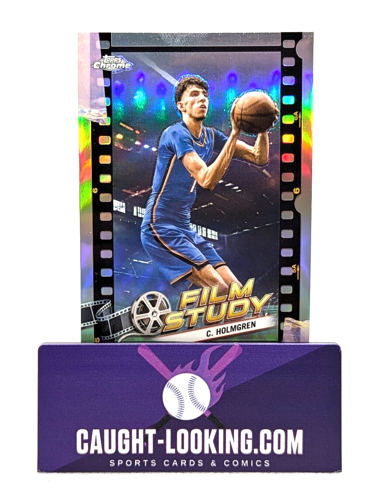 2023-24 Topps Chrome Film Study Chet Holmgren #FS-17 Silver Refractor