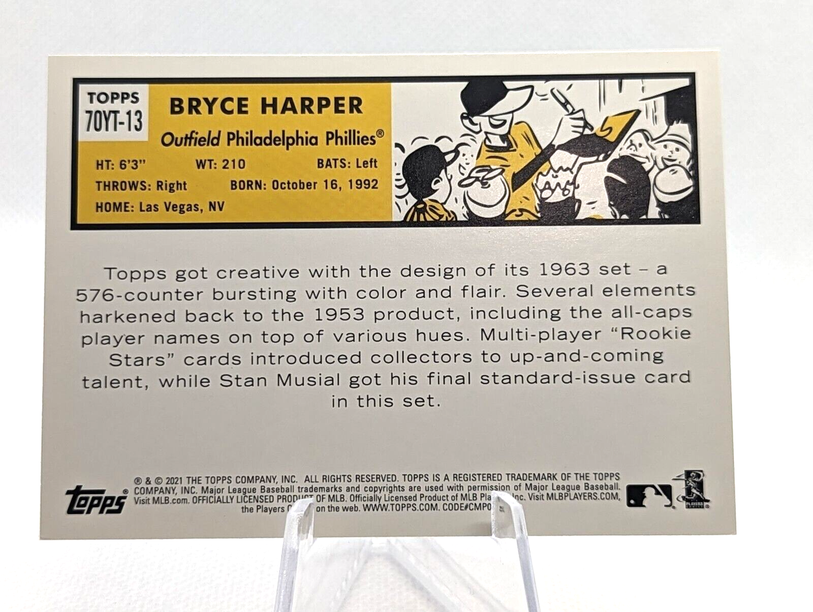 Bryce Harper #70YT-13 2021 Topps 70 Years of Baseball
