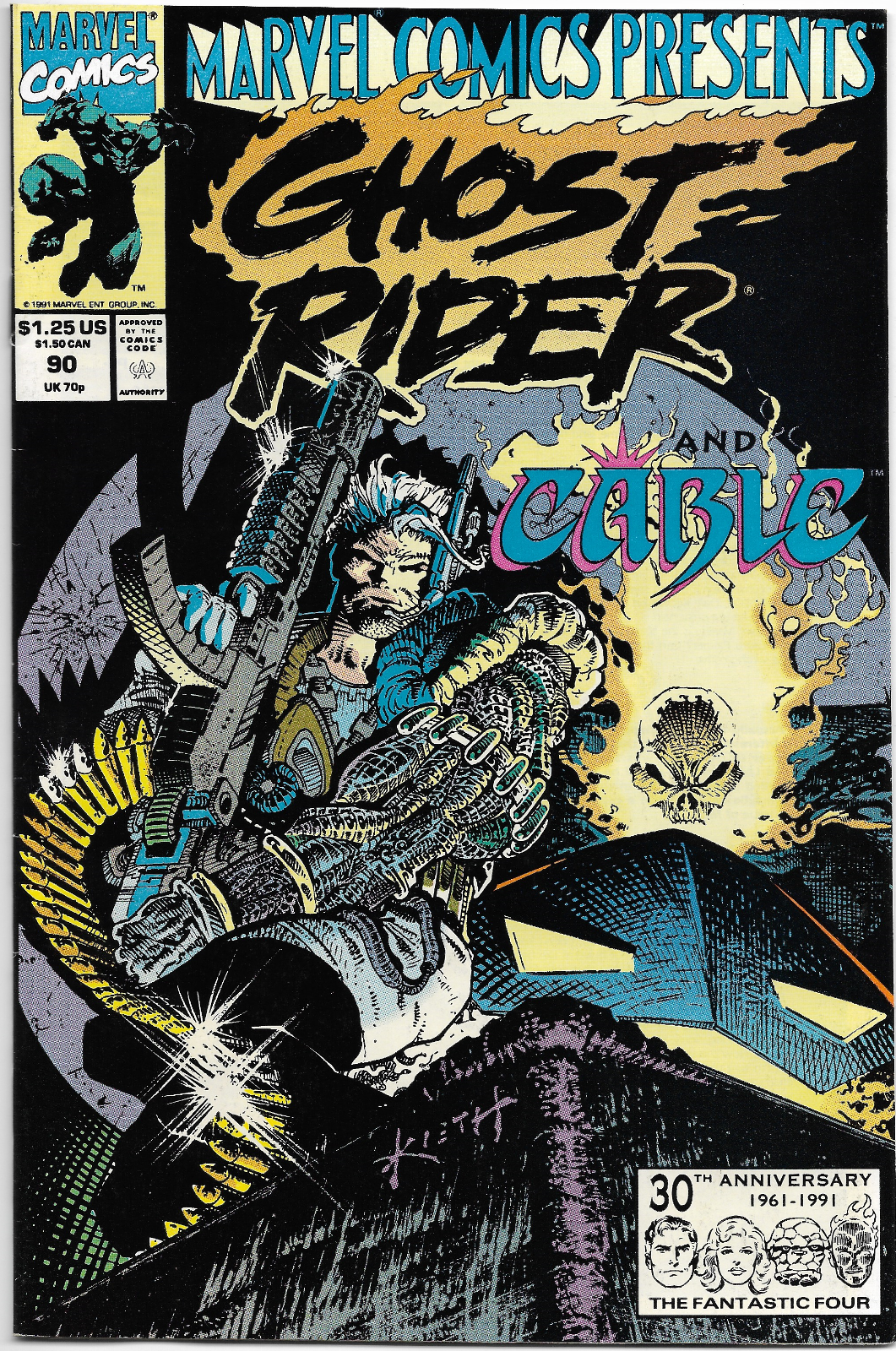 Marvel Comics Presents #90 - 1991 Marvel Comics Wolverine Ghost Rider