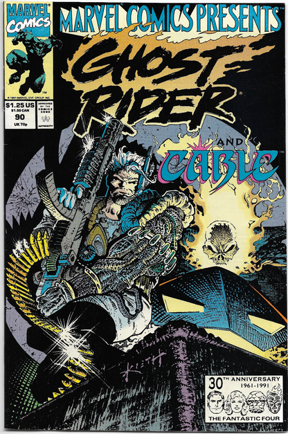 Marvel Comics Presents #90 - 1991 Marvel Comics Wolverine Ghost Rider