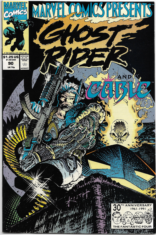 Marvel Comics Presents #90 - 1991 Marvel Comics Wolverine Ghost Rider