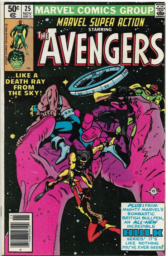 Marvel Super Action #25 - 1980 Marvel Comics "Like a Death Ray in the Sky!" 