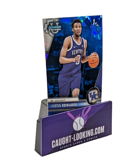 2023-24 Bowman Chrome U Sapphire Justin Edwards #46 Kentucky