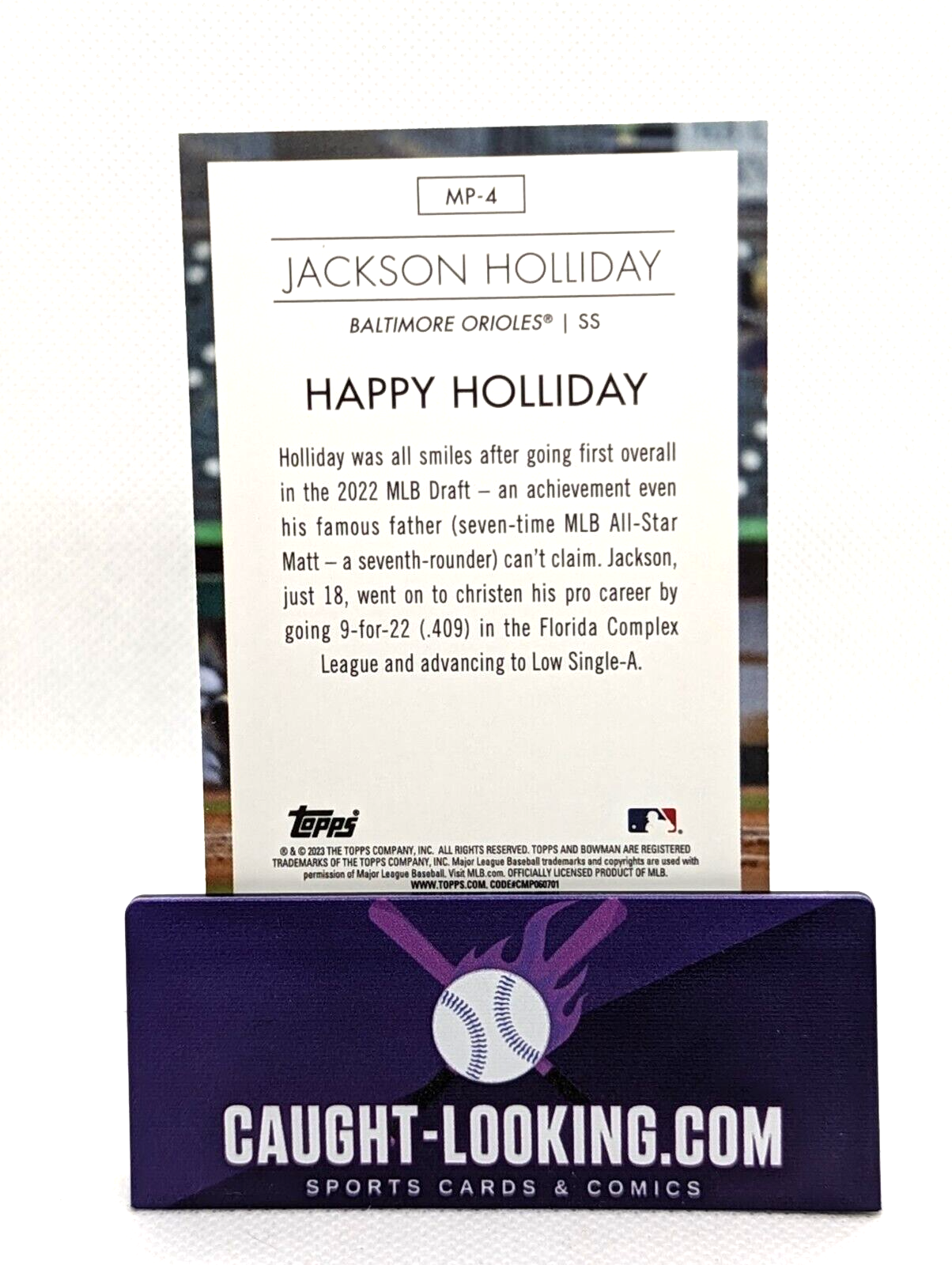 Jackson Holliday - 2023 Bowman Chrome Prospects #MP4