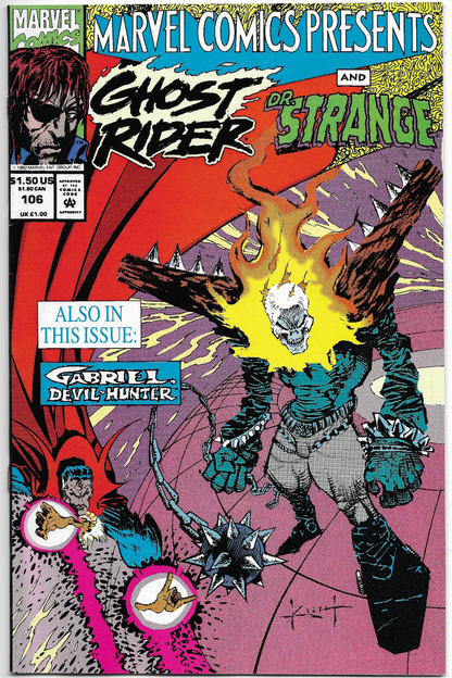 Marvel Comics Presents #106 - 1992 Marvel Comics Wolverine Ghost Rider Dr Strang