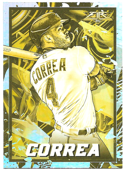 Carlos Correa [Gold Minted] #70 2022 Topps Fire Minnesota Twins