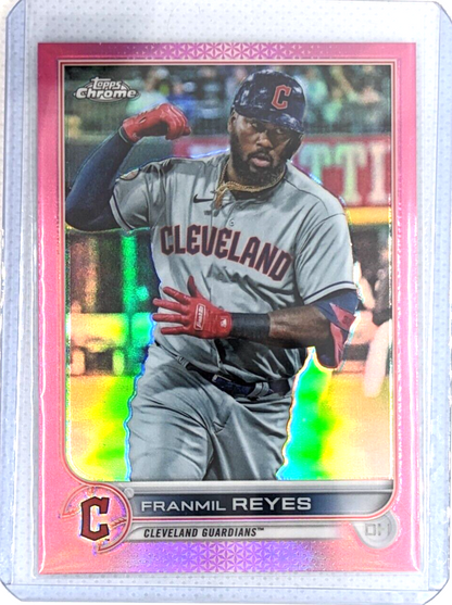 Franmil Reyes #97 2022 Topps Chrome Pink Cleveland Guardians