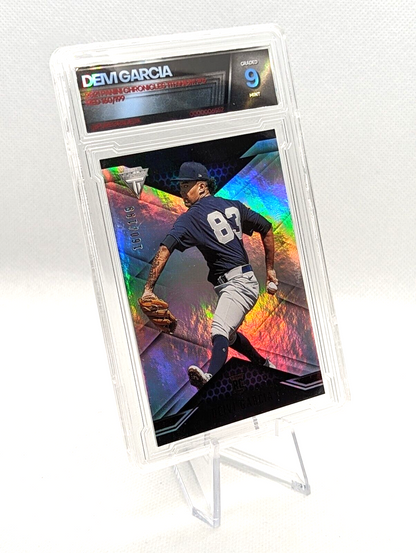 Deivi Garcia [Red] #6 2021 Panini Chronicles Titanium /199 Rookie RC Graded 9
