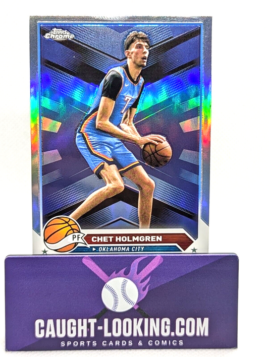 2024 Topps Chrome Basketball #196 Chet Holmgren Silver Refractor