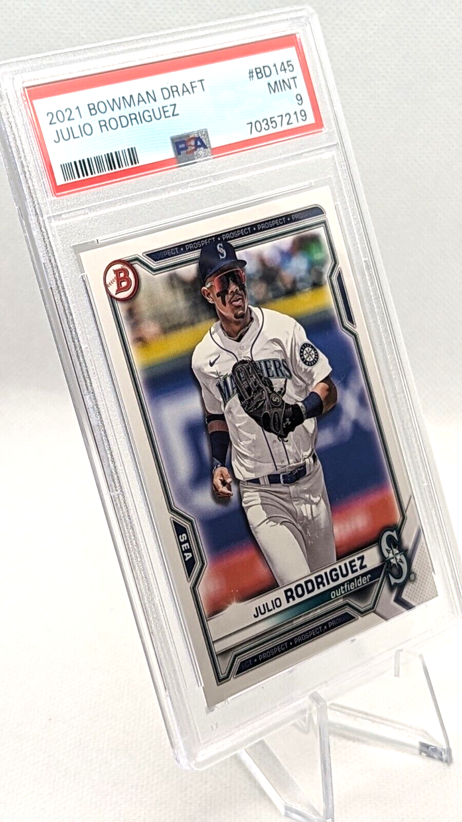 Julio Rodriguez #BD-145 PSA 9 2021 Bowman Draft Rookie Card RC 