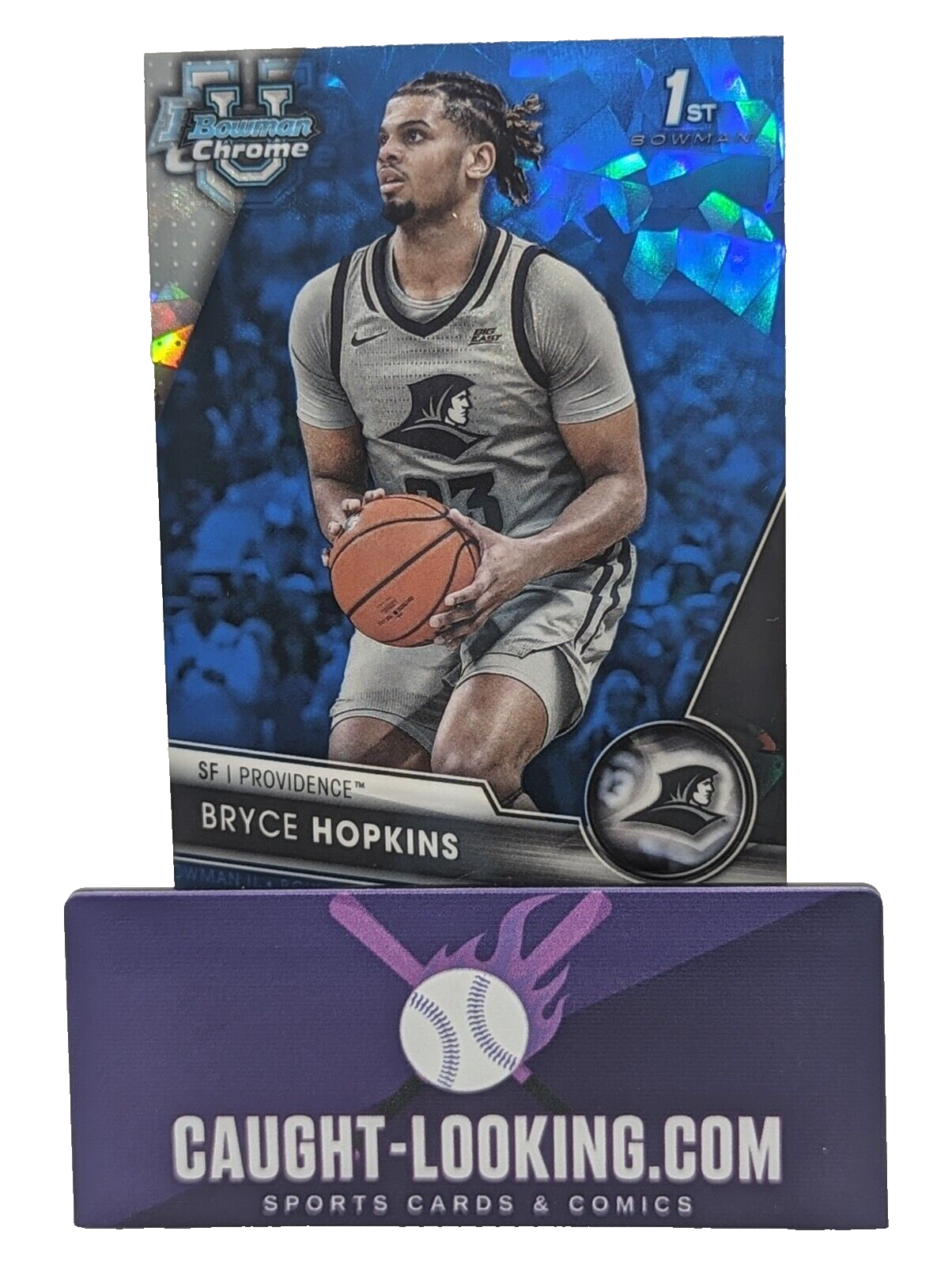 2023-24 Bowman Chrome U Sapphire Bryce Hopkins #70 1st Providence