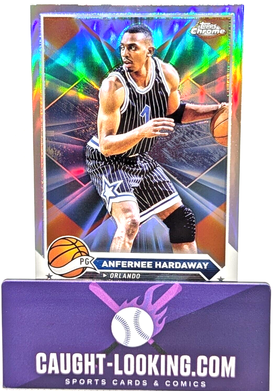 Anfernee Hardaway Orlando Magic 2023-24 Topps Chrome Silver Refractor #44