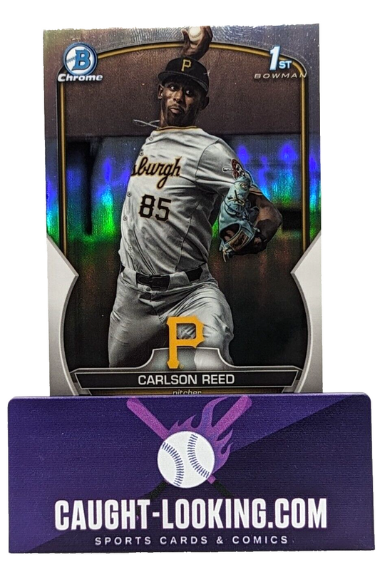 Carlson Reed - 2023 Bowman Draft Chrome Refractor #BDC-11 Pirates Prospect 1st