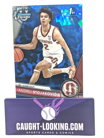 2023-24 Bowman Chrome U Sapphire Andrej Stojakovic #70 1st Stanford