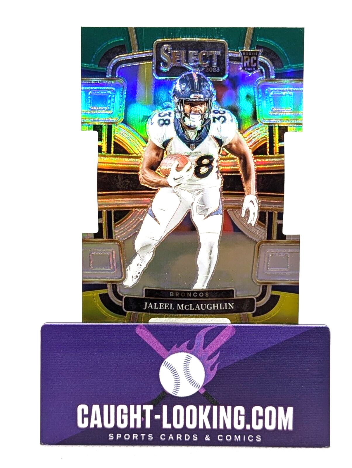 Jaleel McLaughlin - 2023 Panini Select Prizm Rookie Card #32 RC