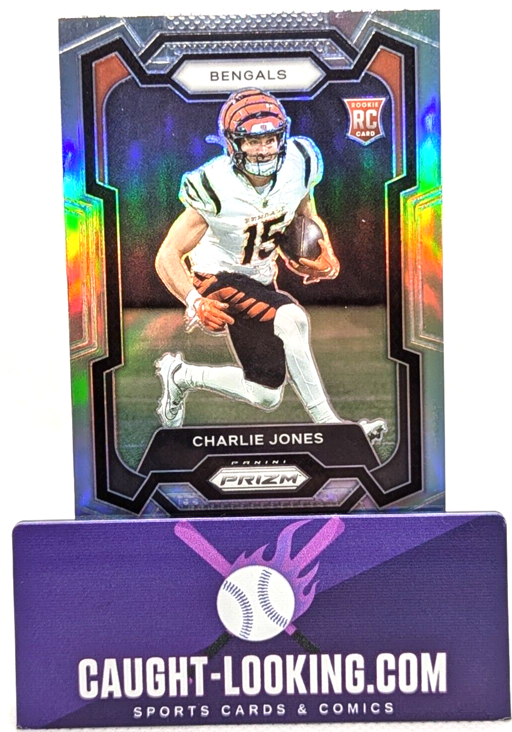 Charlie Jones - 2023 Panini Prizm #317 Refractor RC Bengals
