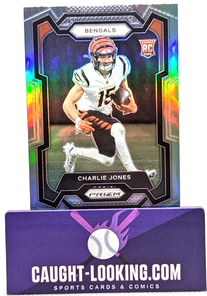 Charlie Jones - 2023 Panini Prizm #317 Refractor RC Bengals